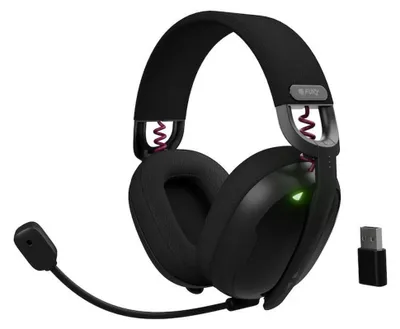 Immagine prodotto di Cuffie da gioco Fury, Fukiya F6, wireless con microfono, nere