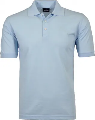 Produktbild von RAGMAN Herren Poloshirt Kurzarm Polokragen Piqué Hellblau S