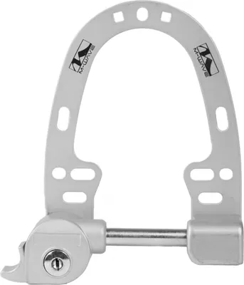 Produktbild von M-Wave Booster Fahrradschloss Rahmenschloss Bügelschloss Fahrrad Schloss silber