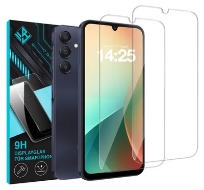 Produktbild von 2x 9H Schutzglas Displayschutzfolie für Samsung Galaxy A25 5G Displayglas Displayschutz Glas Panzerfolie Schutzglasfolie