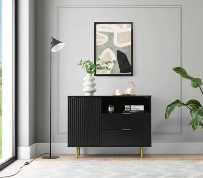 Produktbild von Kommode Nubia K1D2SZ schwarz