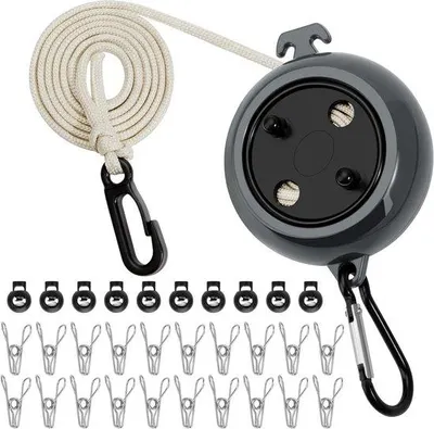 Produktbild von Ausziehbarer Wäscheseil 10m für Camping, Garten, Balkon