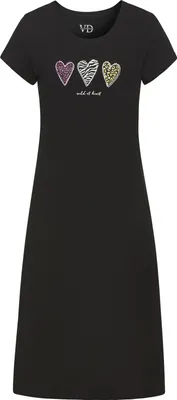 Produktbild von Vivance Dreams Nachthemd grau/schwarz Größe 32/34