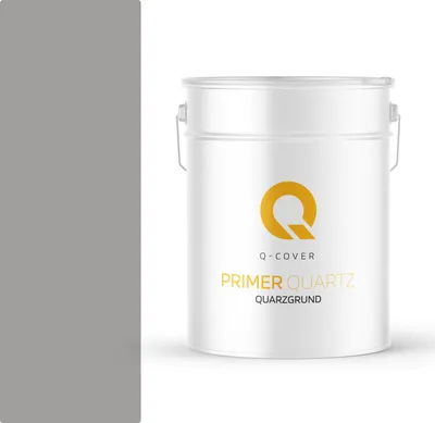 Produktbild von Q-Cover Quarzgrund Für Buntsteinputz 15kg Hellgrau M21 Acrylatdispersion Grundiermittel Innen & Außen Für Wände Ca. 0,3-0,4 Kg/M2