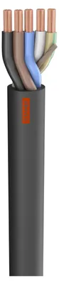 Produktbild von Gummischlauchleitung Titanex ®; 5 x 16,00 mm²; Gummi, Ø 30,00 mm; schwarz