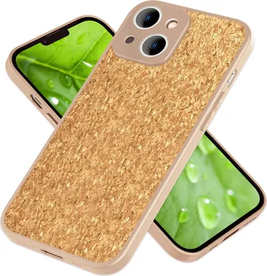 Produktbild von Hülle mit Natur Kork für iPhone 14, Schutzhülle TPU Handyhülle Cover Cork Case
