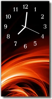Produktbild von Tulup Glasuhr Wanduhr Küchenuhr Echt-Glas 30x60 Abstrakt Mehrfarbig