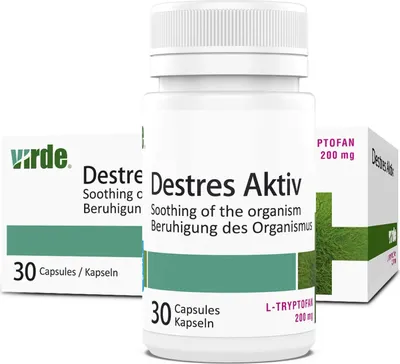 Produktbild von Virde Destres Aktiv 30 Relax Kapseln für Entspannung, Beruhigung, Nervensystem