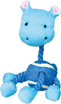 Immagine prodotto di Animal avec balle de tennis et corde 16 cm assorti