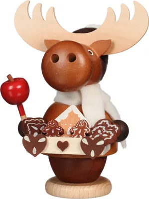 Produktbild von Elch Lebkuchenverkäufer (13,5cm) Räuchermann von Christian Ulbricht