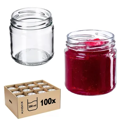 Obrázok produktu pre Zavarovacie poháre KADAX "Lerma", poháre na uhorky, 200 ml, 100 ks