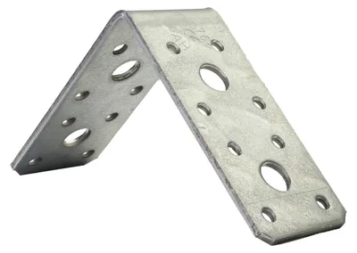 Produktbild von GAH Winkelverbinder, Lochplattenwinkel, sendzimirverzinkt, 90 x 90 x 40 mm, Stärke: 3 mm