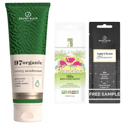 Produktbild von 7suns 97organic Natürlicher Bräunungsbeschleuniger Bräunungsset für Solarium