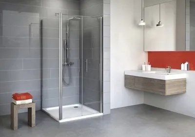 Produktbild von Pendeltür inkl. Seitenwand Schulte Alexa Style 2.0 90x90 cm Klarglas Profilfarbe chrom