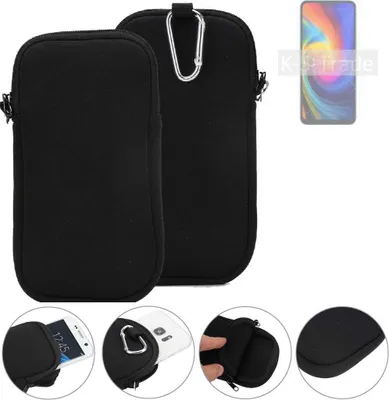 Produktbild von K-S-Trade Neopren-Hülle Handyhülle kompatibel mit UMIDIGI F3 Schutzhülle Neoprenhülle Sleeve Schutz-Hülle Gürtel Tasche Case Holster Handytasche