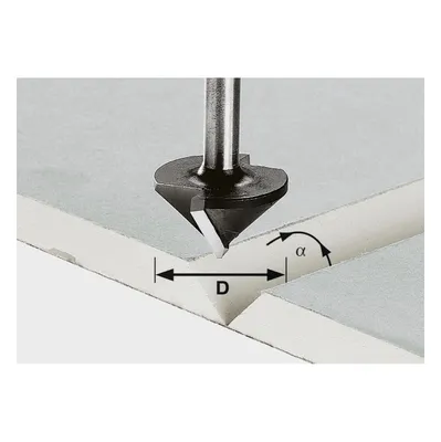 Obrázok produktu pre Festool fréza na sadrokartón HW s dĺžkou stopky 8 mm HW S8 D32/90° | 491001