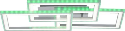 Zdjęcie produktu dla Lampa sufitowa LED RGB, ściemnialna, pilot zdalnego sterowania, CCT, L 54 cm