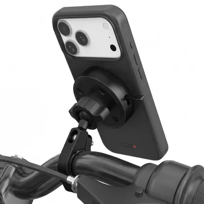 Produktbild von GRxplore, Handyhalterung Lenker Motorrad Fahrrad 360° Magnetisch MT2, Schwarz