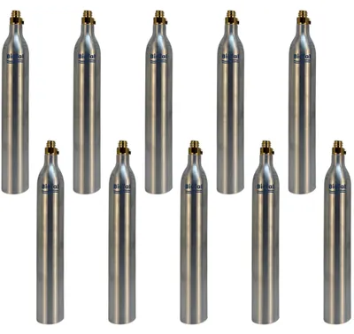 Produktbild von BieTal® 10x CO2 Zylinder 425g Nachfüllbare Kohlensäureflasche Wassersprudler TR21x4