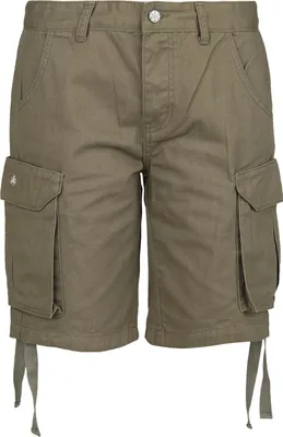 Produktbild von Black Premium by EMP Damen olivgrüne Shorts mit Gürtelschlaufen 29