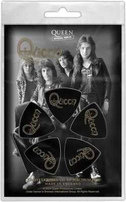 Produktbild von Queen Plektren-Set  Logo multicolor Bands, Geschenke Nylon Standard