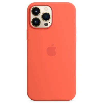 Immagine prodotto di Custodia in silicone MagSafe per Apple iPhone 13 Pro Max - Nectarine