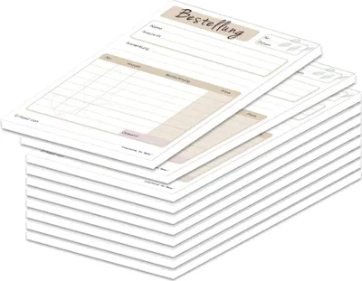 Produktbild von PRICARO Bestellannahmeblock "Blätter", A5, 10 Stück