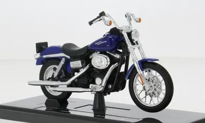 Produktbild von Maisto MAI20-23103 - 1/18 - Harley Davidson FXDBI Dyna Street Bob, blau, 2006