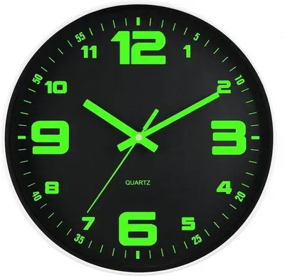 Produktbild von Moderne Glas Wanduhr, 40 cm, Stil, Batteriebetrieben, Nachtschaltfunktion, Dekorative Wanduhr für Wohnzimmer, Schlafzimmer, Büro
