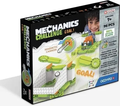 Produktbild von Geomag Mechanics Recycled Challenge Goal!, Neodym-Magnet-Spielzeug, 7 Jahr(e), Mehrfarbig
