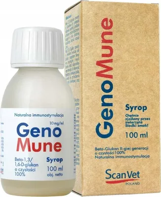 Zdjęcie produktu dla SCANVET GENOMUNE Preparat odpornościowy dla psów i kotów 100 ml