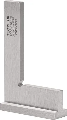 Obrázek produktu pro Úhelník DIN 875/II, délka ramen 500 x 250 mm s dorazem
