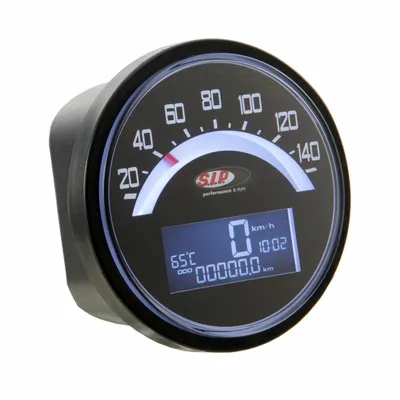 Zdjęcie produktu dla SIP 2.0 Cyfrowy/analogowy prędkościomierz/tachometr 20 funkcji Czarny LCD 14 000 obr