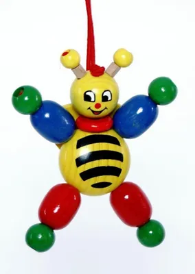 Zdjęcie produktu dla Drewniana zabawka Clipfigur Pszczoła BxLxH 80x30x130mm NOWA