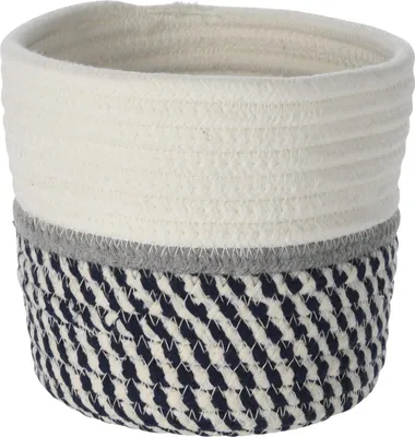 Image de Paniers de rangement, coton, 13 x 13 cm, set de 3 pièces