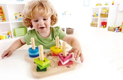 Produktbild von Hape Early Explorer Kreatives Steckpuzzle, E0411
