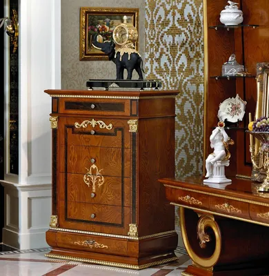 Immagine prodotto di Cassettiera Credenza Armadio alto Cassettiere Credenze Camera da letto Soggiorno Barocco
