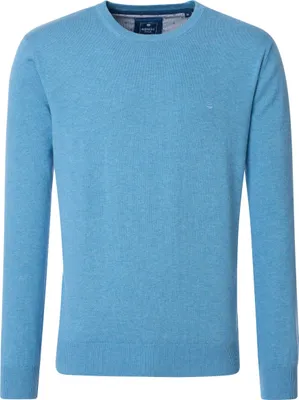 Produktbild von REDMOND Casual Herren Pullover Langarm Rundhals Regular-Fit Hellblau XL