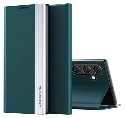 Produktbild von Sleep Case Pro Samsung Galaxy S25 Hülle Mit Klapp- Und Ständerfunktion - Grün