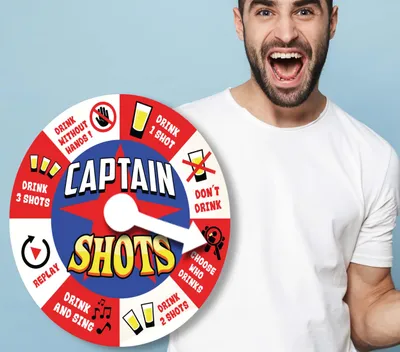 Immagine prodotto di Gioco di avventura per feste Sfida di bevuta Campionato di Birra Serata di Gioco Capitano Evento, Colore: Blu