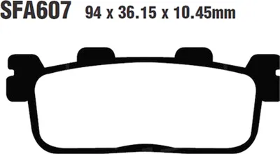 Produktbild von Bremsbeläge Hinterrad für Yamaha YP 400 RA X-Max Tech Max ABS Baujahr 2020-2021 Bremsklotz von EBC - Neu