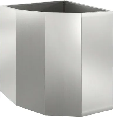 Produktbild von vidaXL Eckpflanzer Silber 45 x 45 x 50 cm Verzinkter Stahl