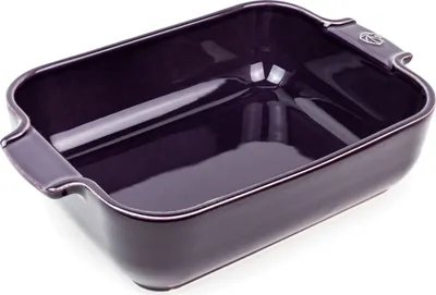 Produktbild von Peugeot rechteckige Auflaufform Appolia Ofenform Keramik Aubergine 25 cm 61036