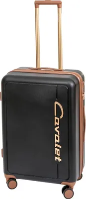 Produktbild von Mittelgroße Trolley Koffer Schwarz auf 4 Rollen Reisekoffer 67cm Cavalet-BOWATEX