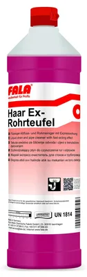 Produktbild von FALA Haar-Ex Rohrteufel Abflussreiniger Rohrreiniger 1 L – Flasche