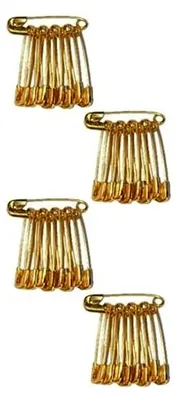 Produktbild von 36 Mini Sicherheitsnadeln in Goldfarbe, ca. 19 mm