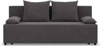 Produktbild von FERMO - Sofa mit Schlaffunktion, Bettkastem, Komfort und Still, dunkelgrau