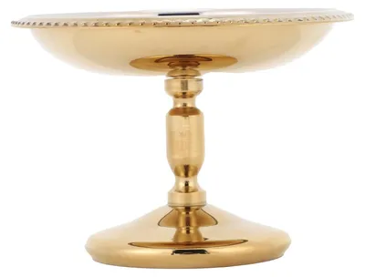 Zdjęcie produktu dla Pojemnik na desery – Stal nierdzewna – Elegancki design – 7,5 x 10 x 6 cm – Podstawa – Wysokiej jakości wykończenie – Talerz do serwowania