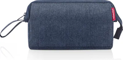 Produktbild von reisenthel travelcosmetic, Kosmetikbeutel, Kulturbeutel, Herringbone Dark Blue, 4 L, WC4113