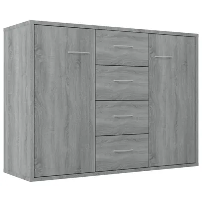 Produktbild von Sideboard Grau Sonoma 88x30x65 cm Holzwerkstoff